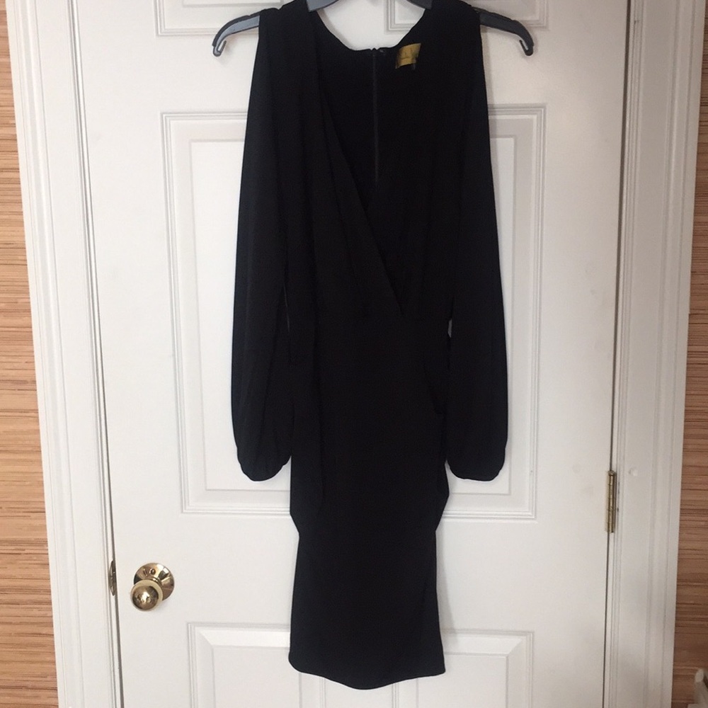 Nicole Miller medium black cocktail dress.
